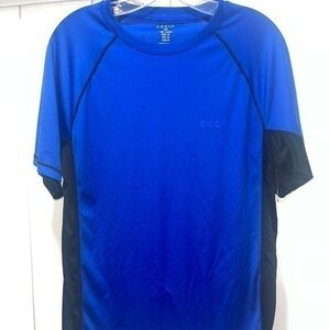 Tesla Mens Blue Short Sleeve Basic T-Shirt Size Small